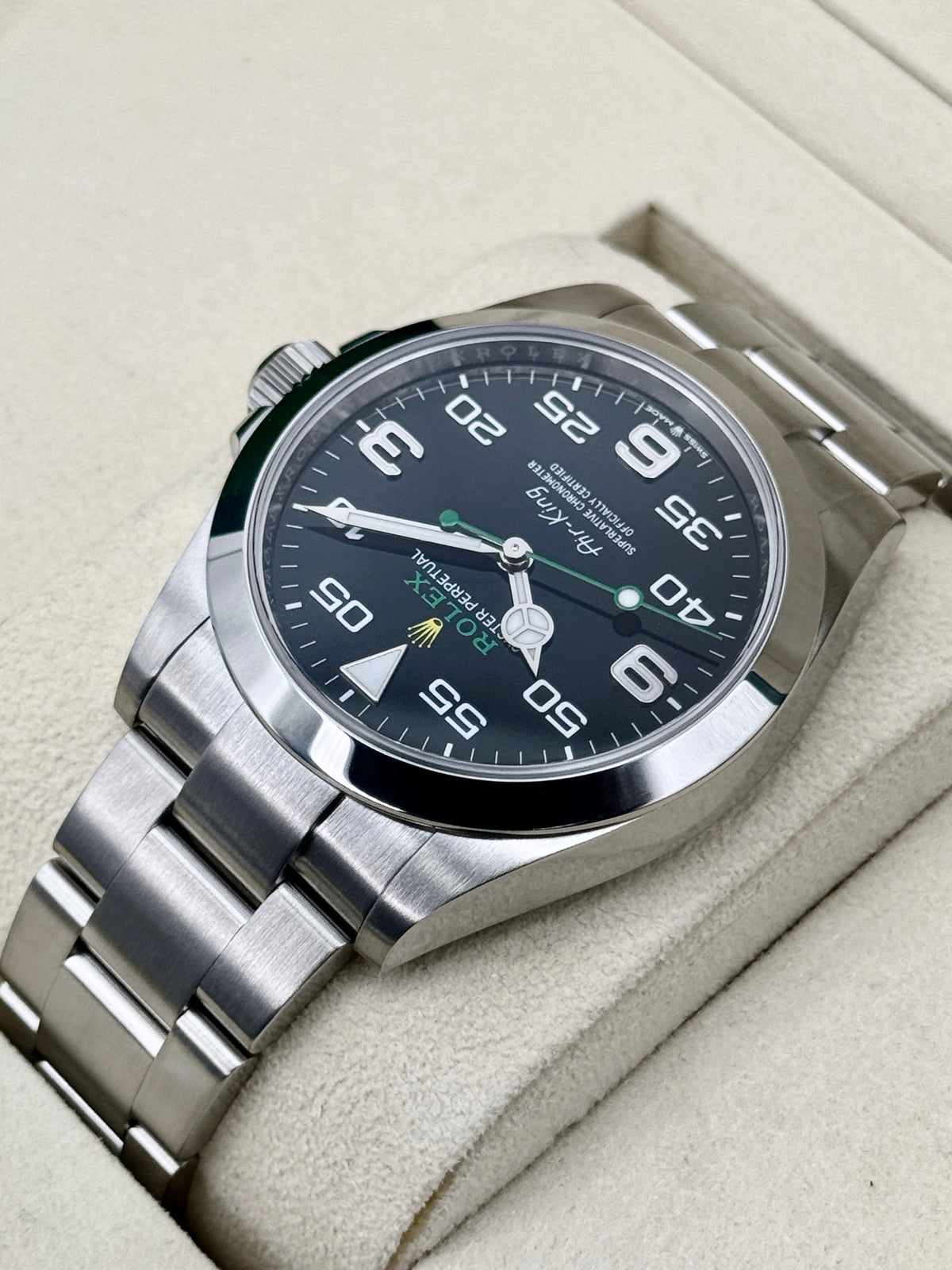 Rolex Air-King 40mm 126900 Stainless Steel Black Dial – box and papers
