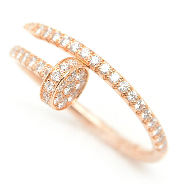 Cartier Juste Un Clou 18K Rose Gold Diamond Ring – front view