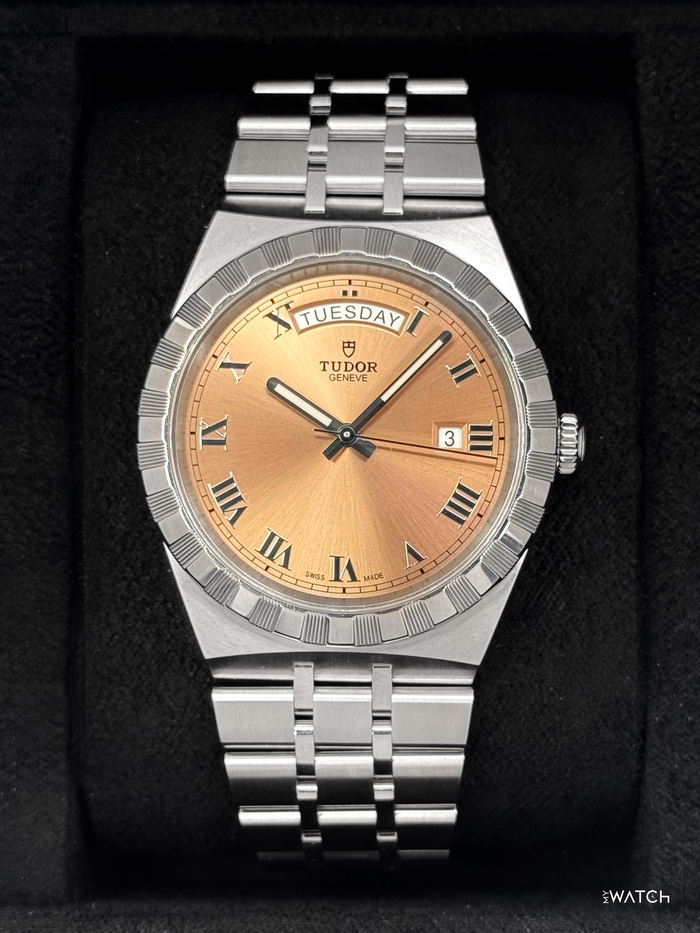 Tudor Royal 41mm 28600 Stainless Steel Salmon Dial – front view