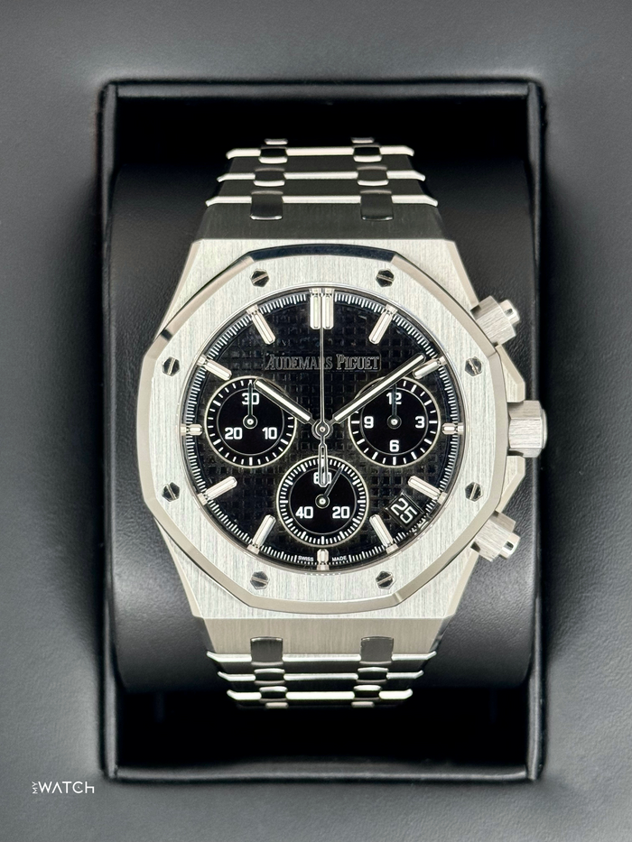 Audemars Piguet Royal Oak Chronograph 41mm 26240ST Black Dial – front view