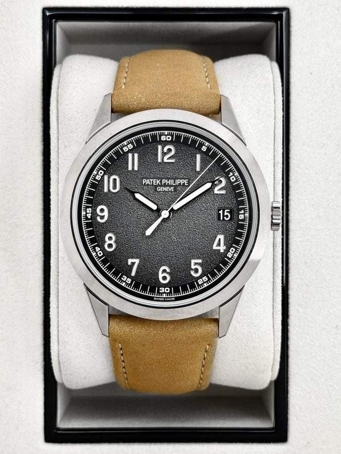 Patek Philippe Calatrava 40mm 5226G White Gold Grey Dial – front view