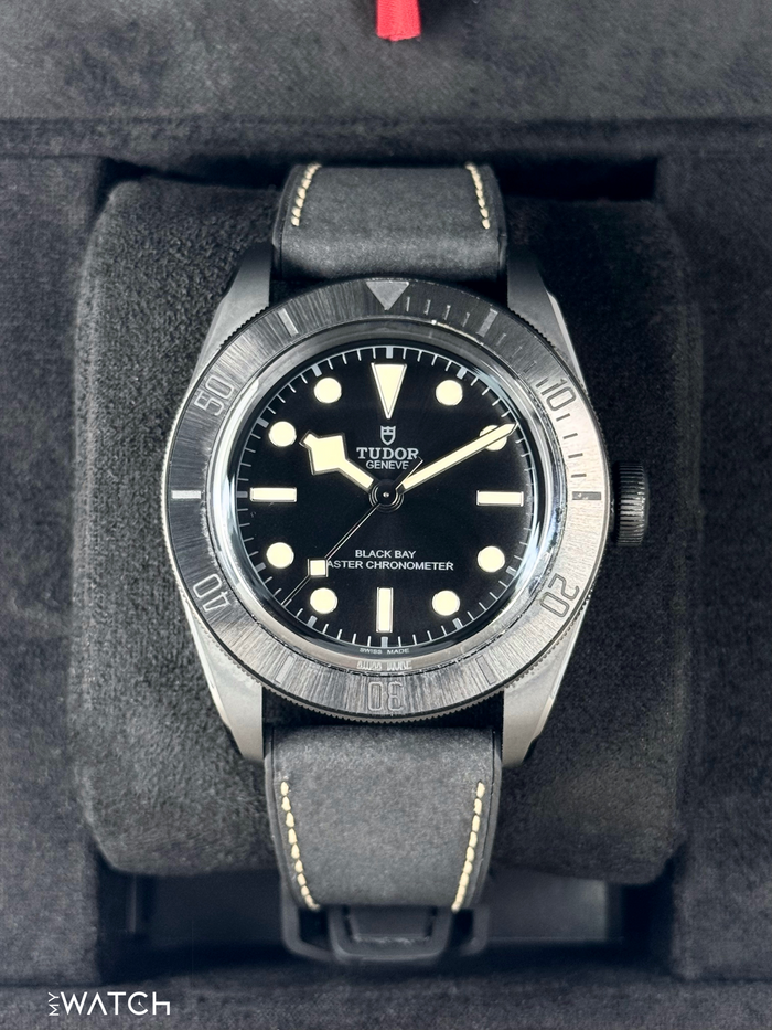 Tudor Black Bay Ceramic 41mm 79210CNU Black Domed Dial – front view