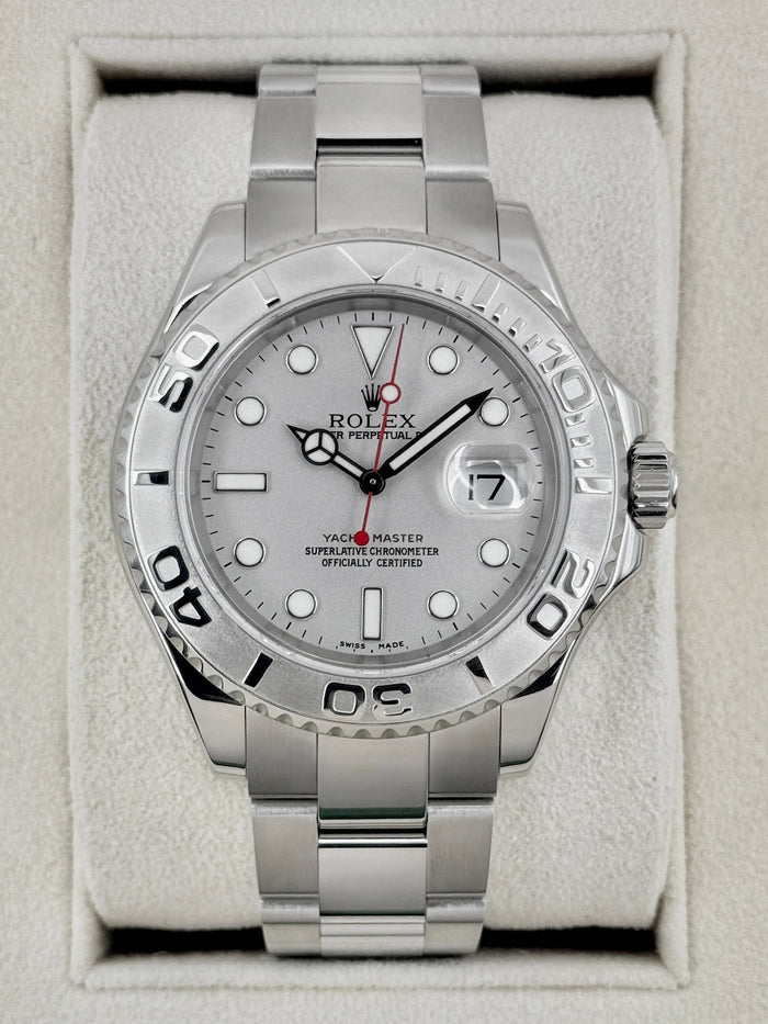 Rolex Yacht-Master 40mm 16622 Platinum Bezel and Dial – front view