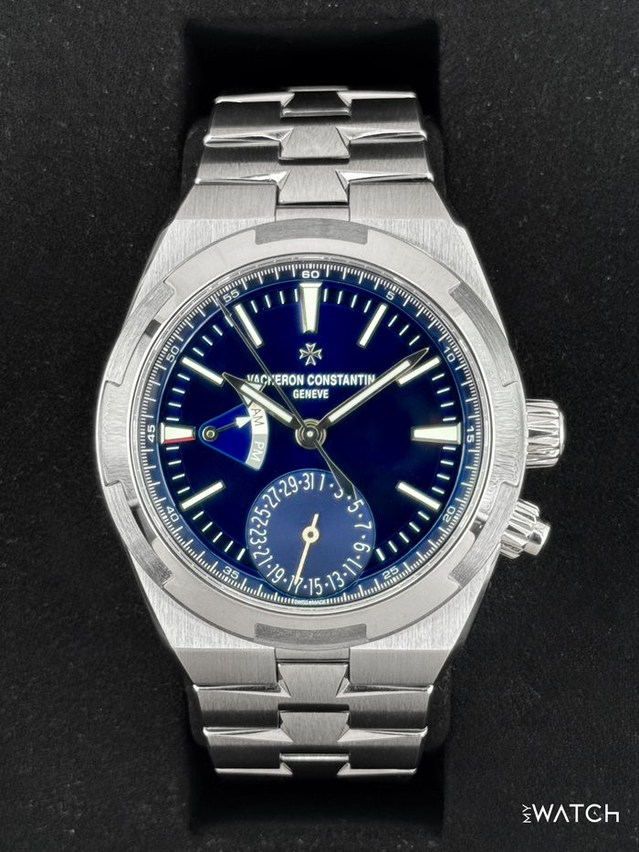 Vacheron Constantin Overseas Dual Time 41mm 7900V Blue Dial – front view
