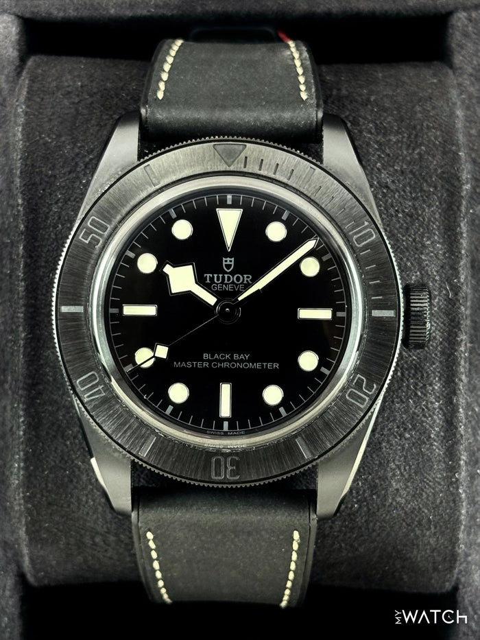 Tudor Black Bay 41mm 79210CNU Ceramic Black Domed Dial – front view