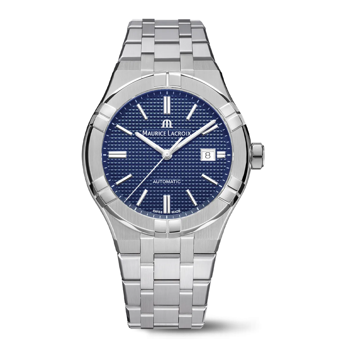 Maurice Lacroix Aikon Automatic 42mm Blue Clous de Paris Dial AI6008-SS002-430-1