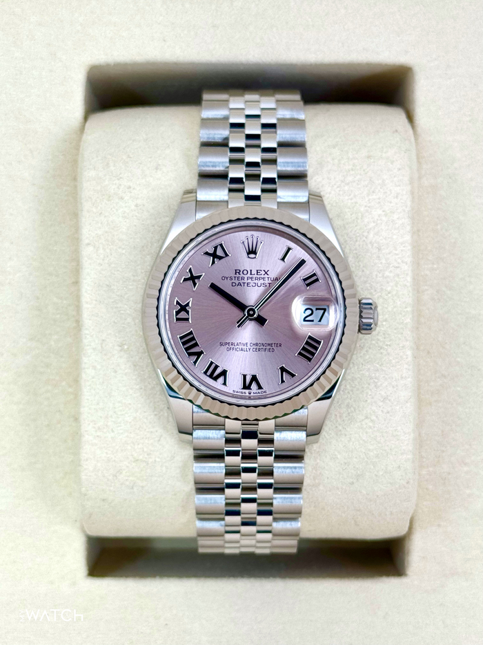 Rolex Lady Datejust 31mm 278274 Stainless Steel Jubilee Pink Roman Dial – front view