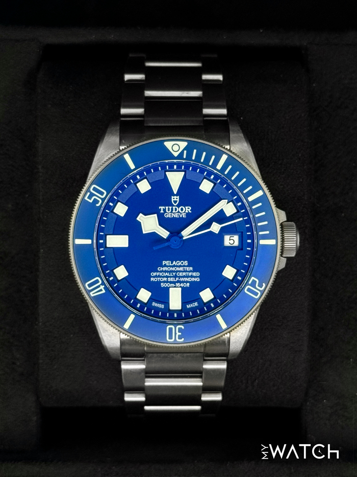 Tudor Pelagos 42mm 25600TB Titanium Blue Dial – front view
