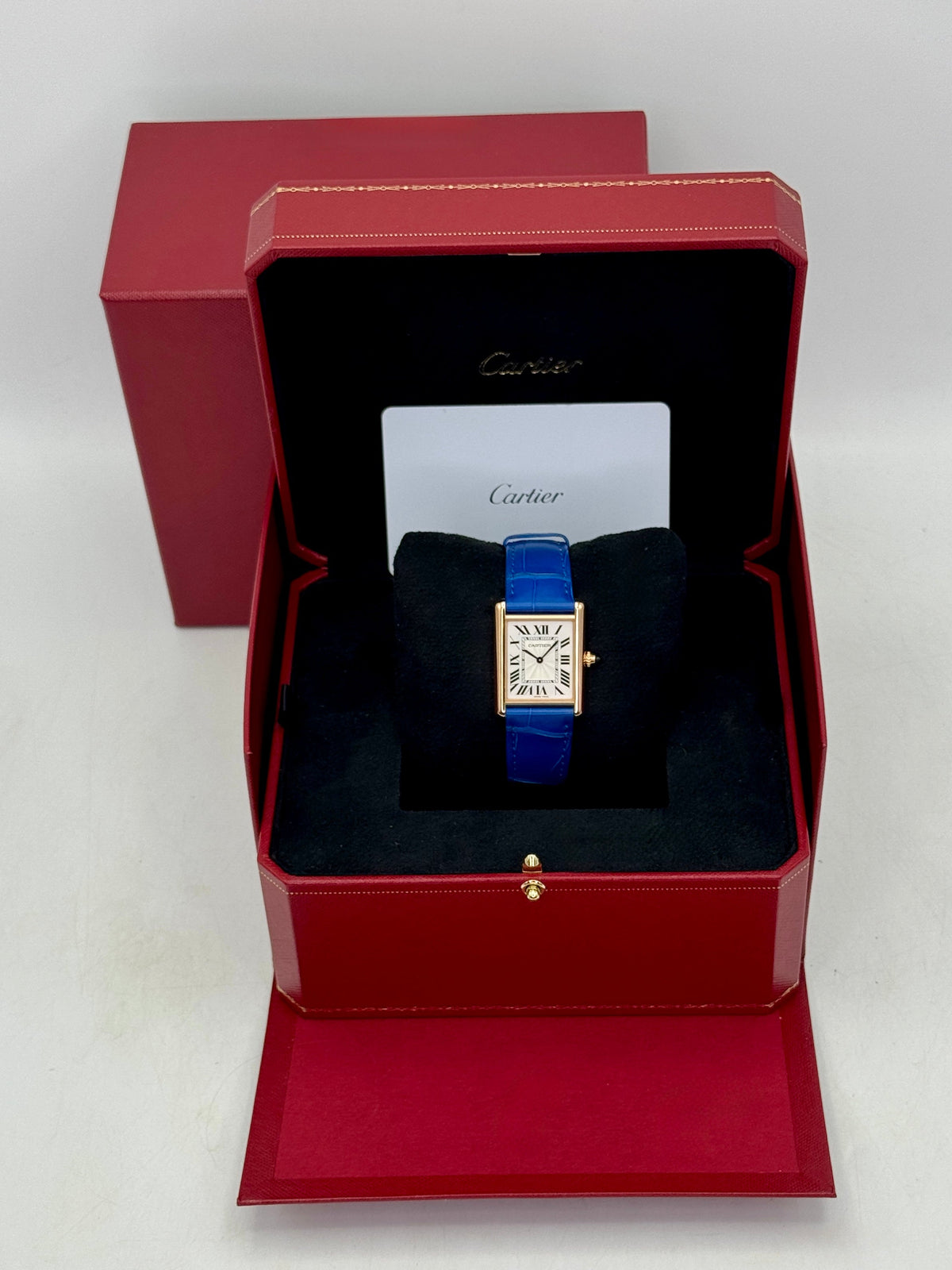 Cartier Tank Louis Cartier Large 33.7mm WGTA0011 Rose Gold Silver Dial – image 9