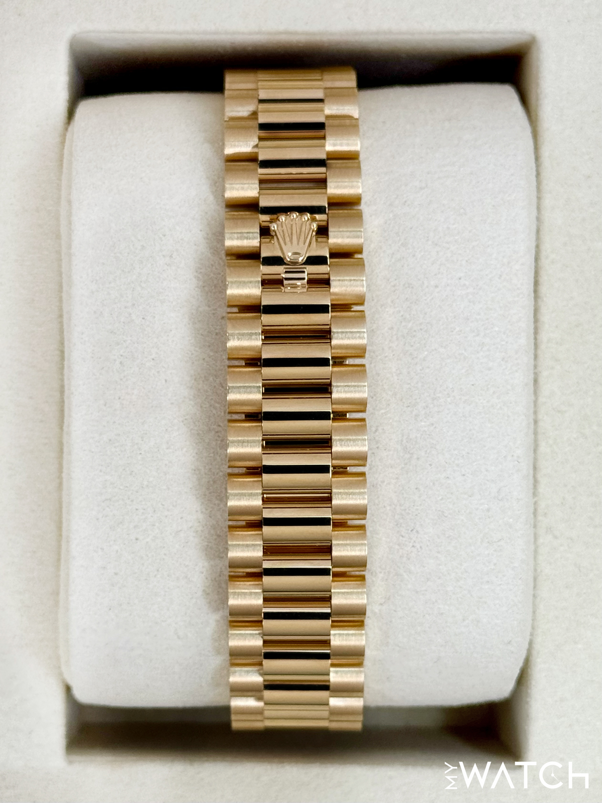 Rolex Datejust 31mm 278278 Yellow Gold Mother of Pearl Diamond Dial – dial close-up