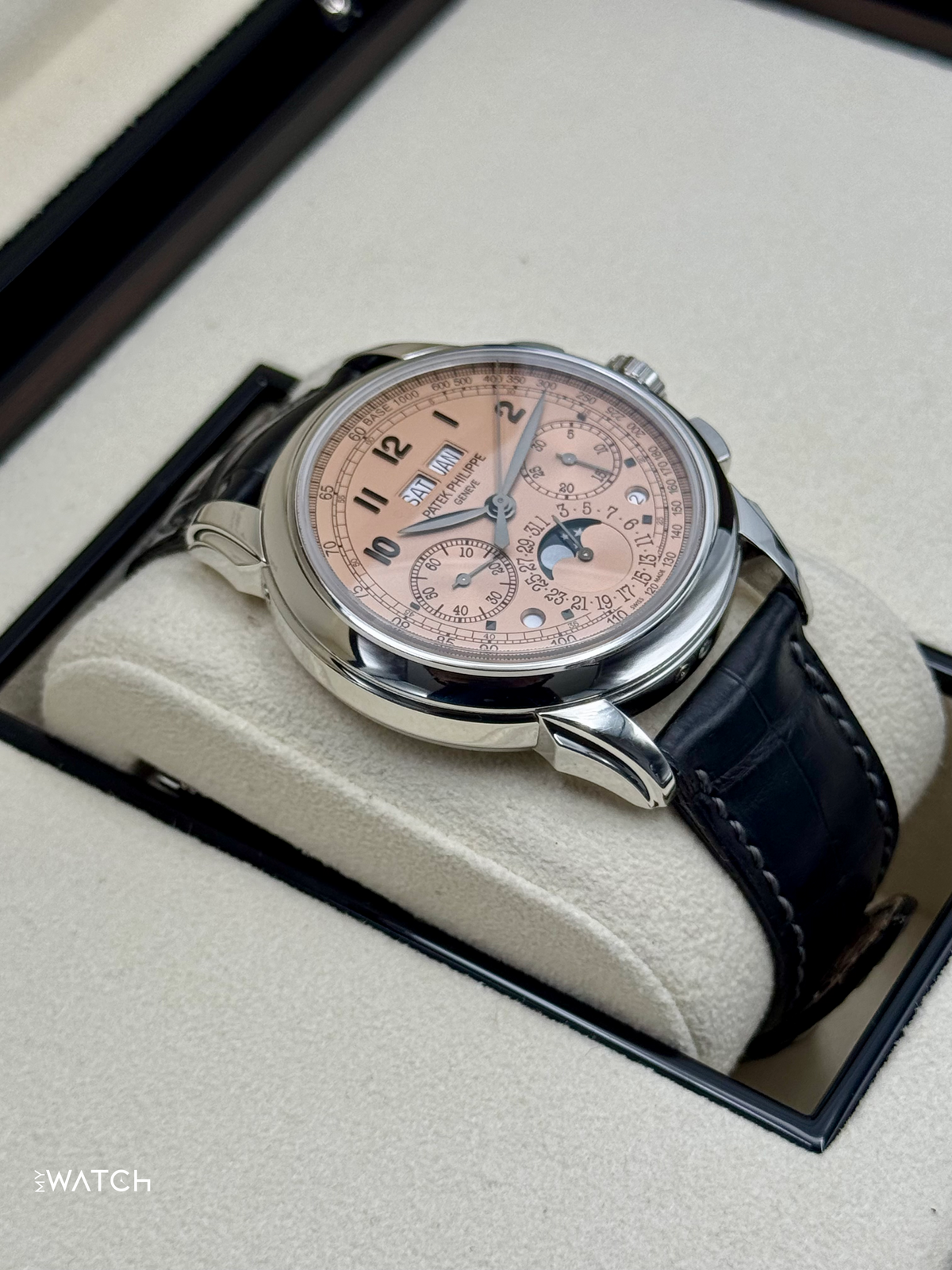 Patek Philippe 5270P Perpetual Calendar Chronograph Salmon Dial – on the wrist