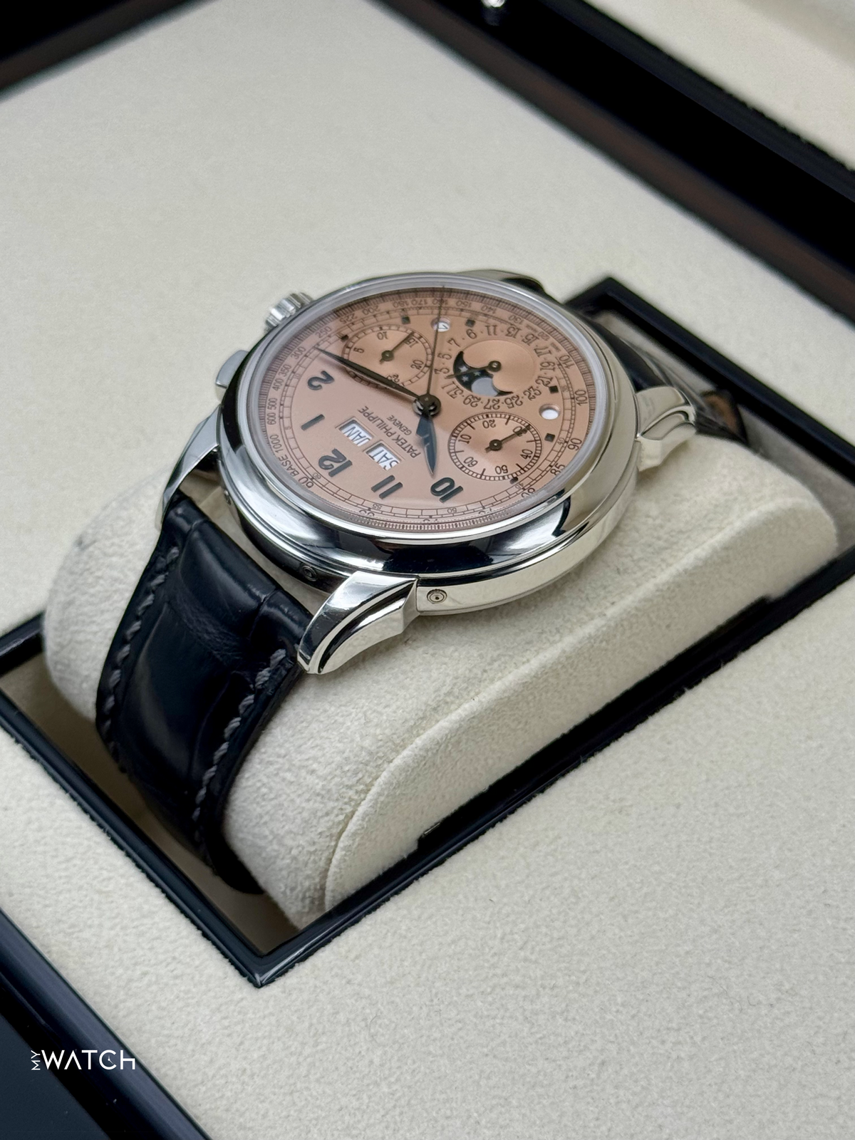 Patek Philippe 5270P Perpetual Calendar Chronograph Salmon Dial – box and papers
