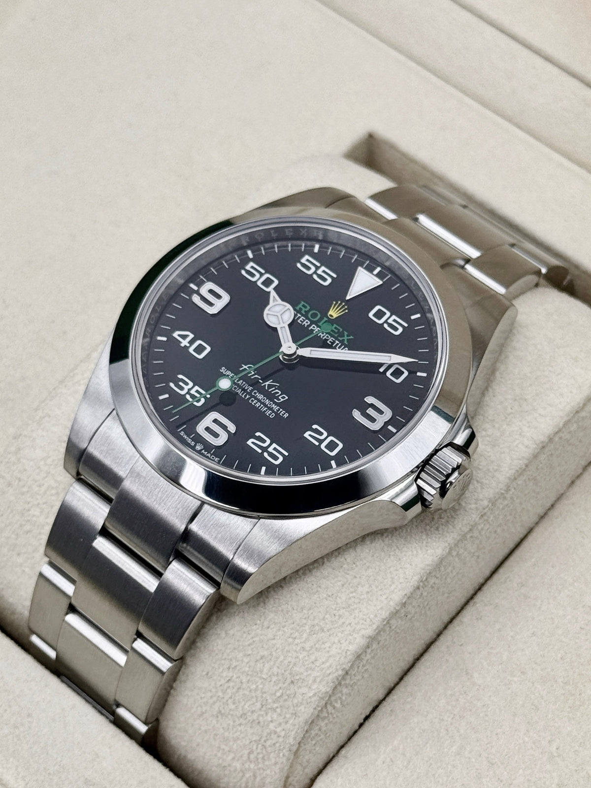 Rolex Air-King 40mm 126900 Stainless Steel Black Dial – case back