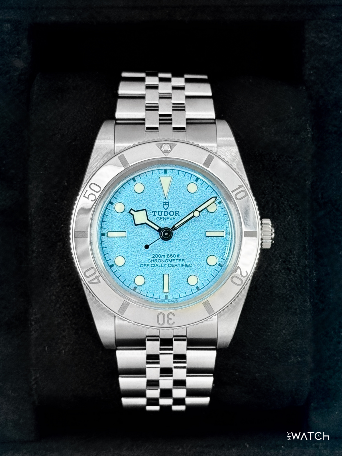 Tudor Black Bay 54 37mm 79000 Stainless Steel Blue Dial – front view