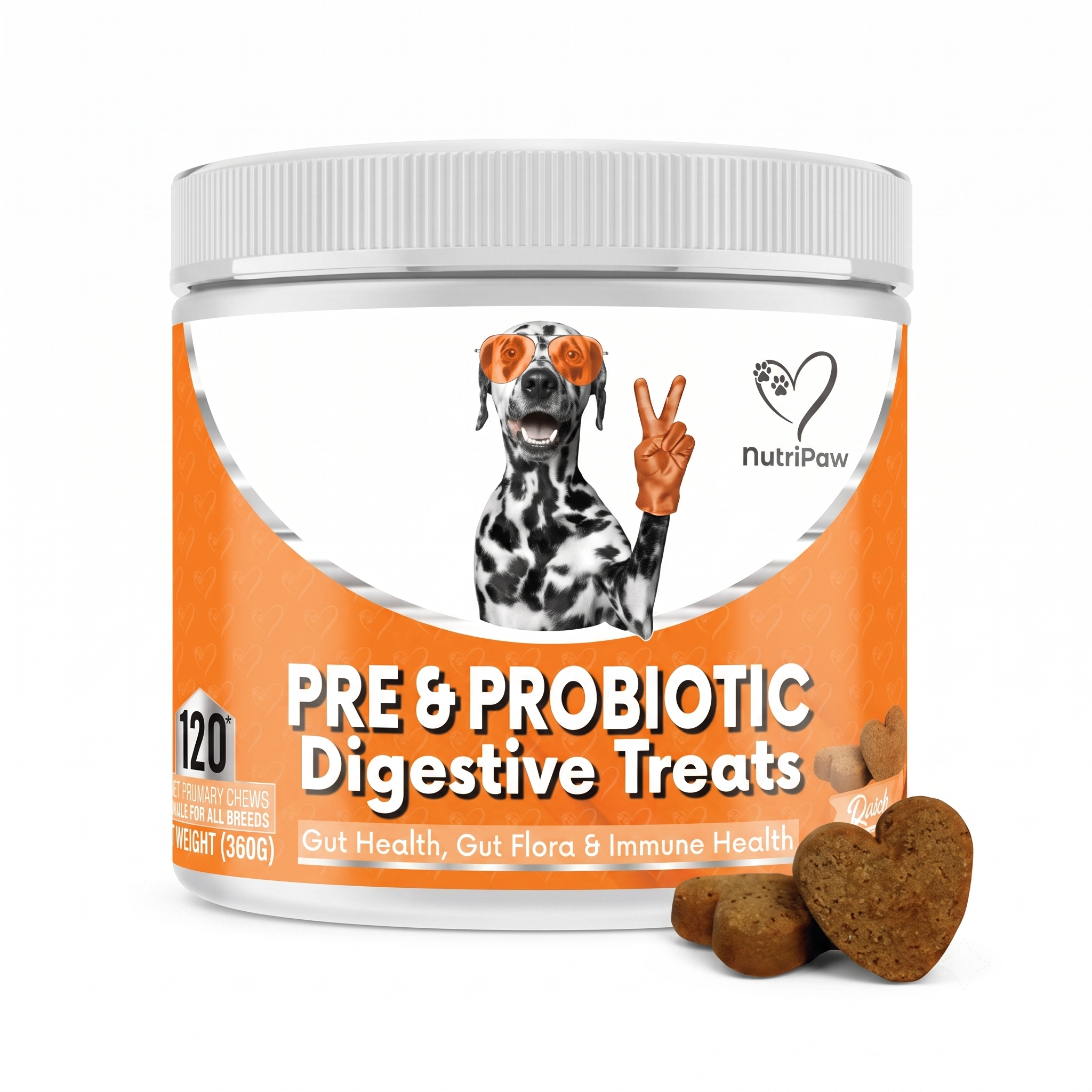 NutriPaw Pre and Probiotic Digestive Treats for Dogs
