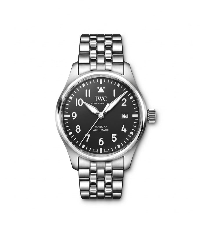 IWC Pilot's Watch Mark XX Black Dial Steel Bracelet IW328202