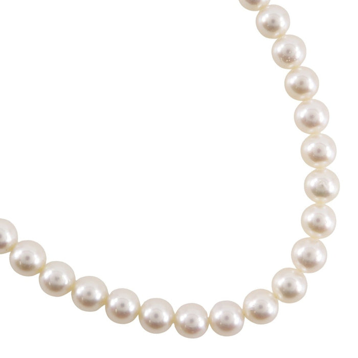 Tasaki Sterling Silver Pearl Necklace – front view