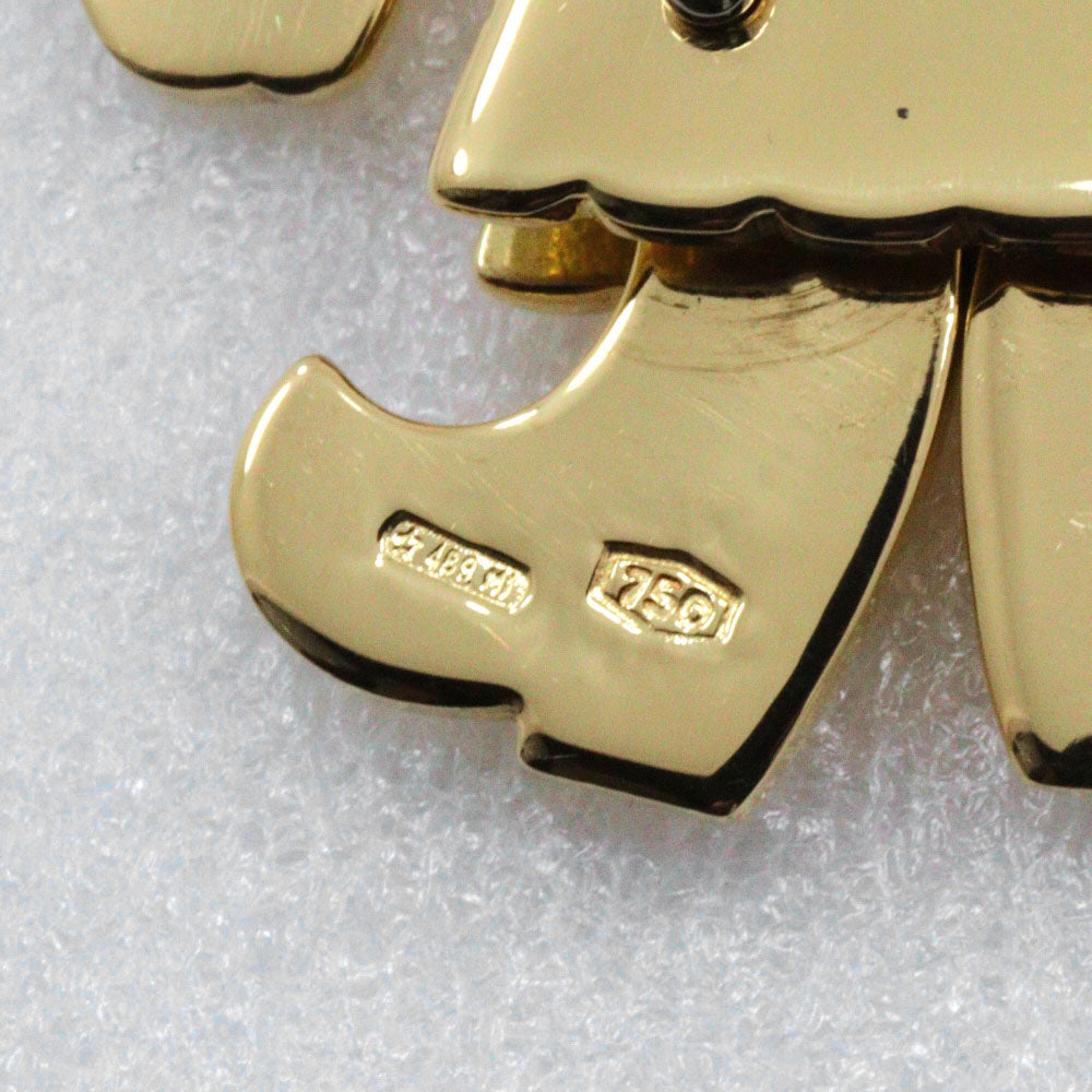 Pomellato Queen 18K Yellow Gold Pendant – full length
