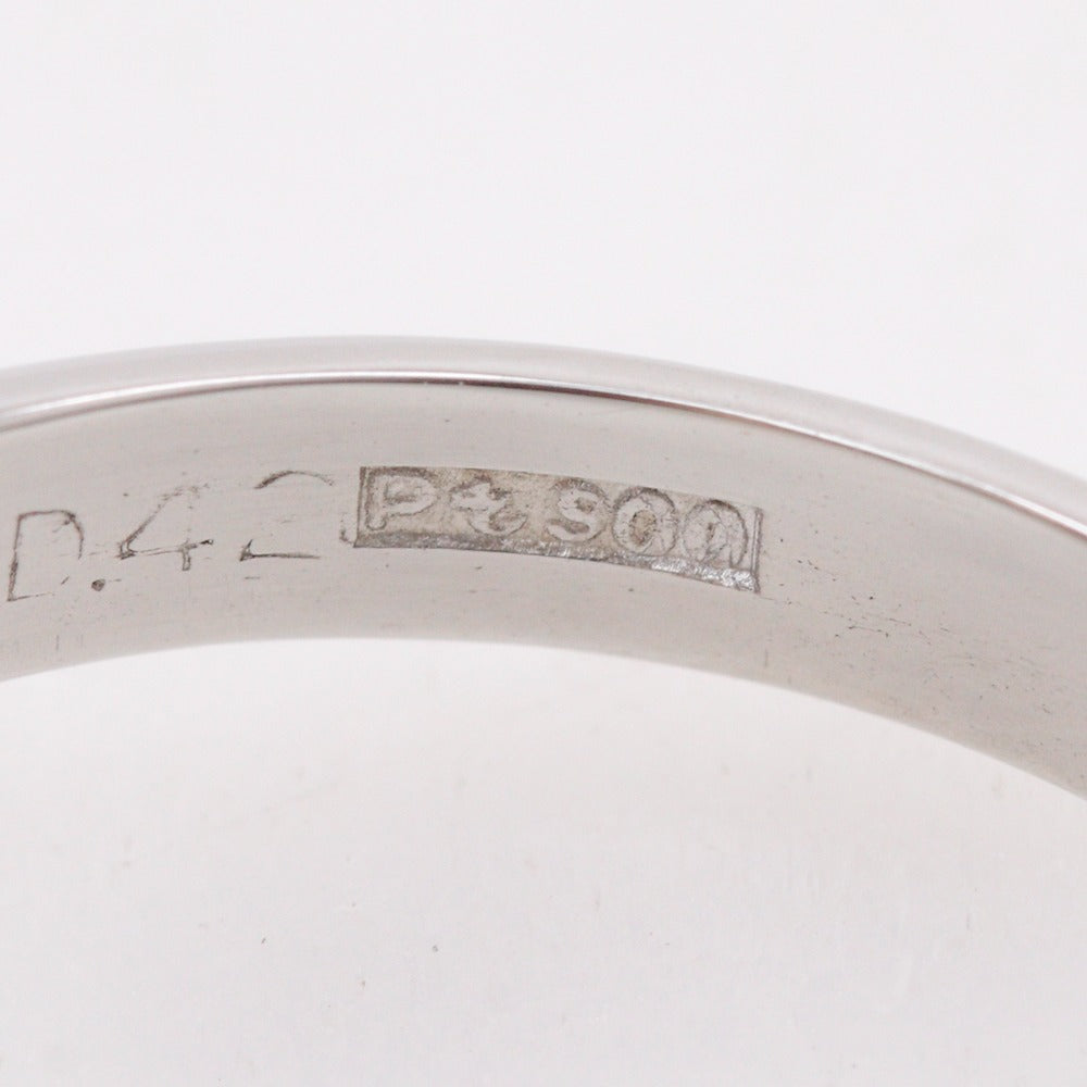 Platinum Diamond Sapphire Ring 6.5g – close-up