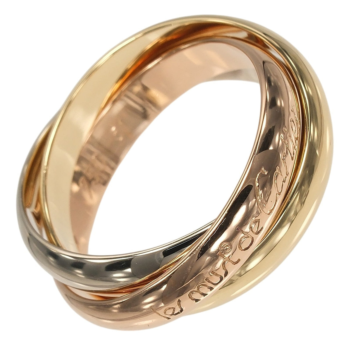 Cartier Trinity 18K Yellow Gold Ring – front view