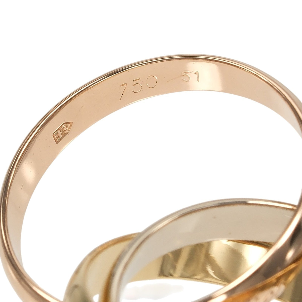 Cartier Trinity 18K Yellow Gold Ring – inside band