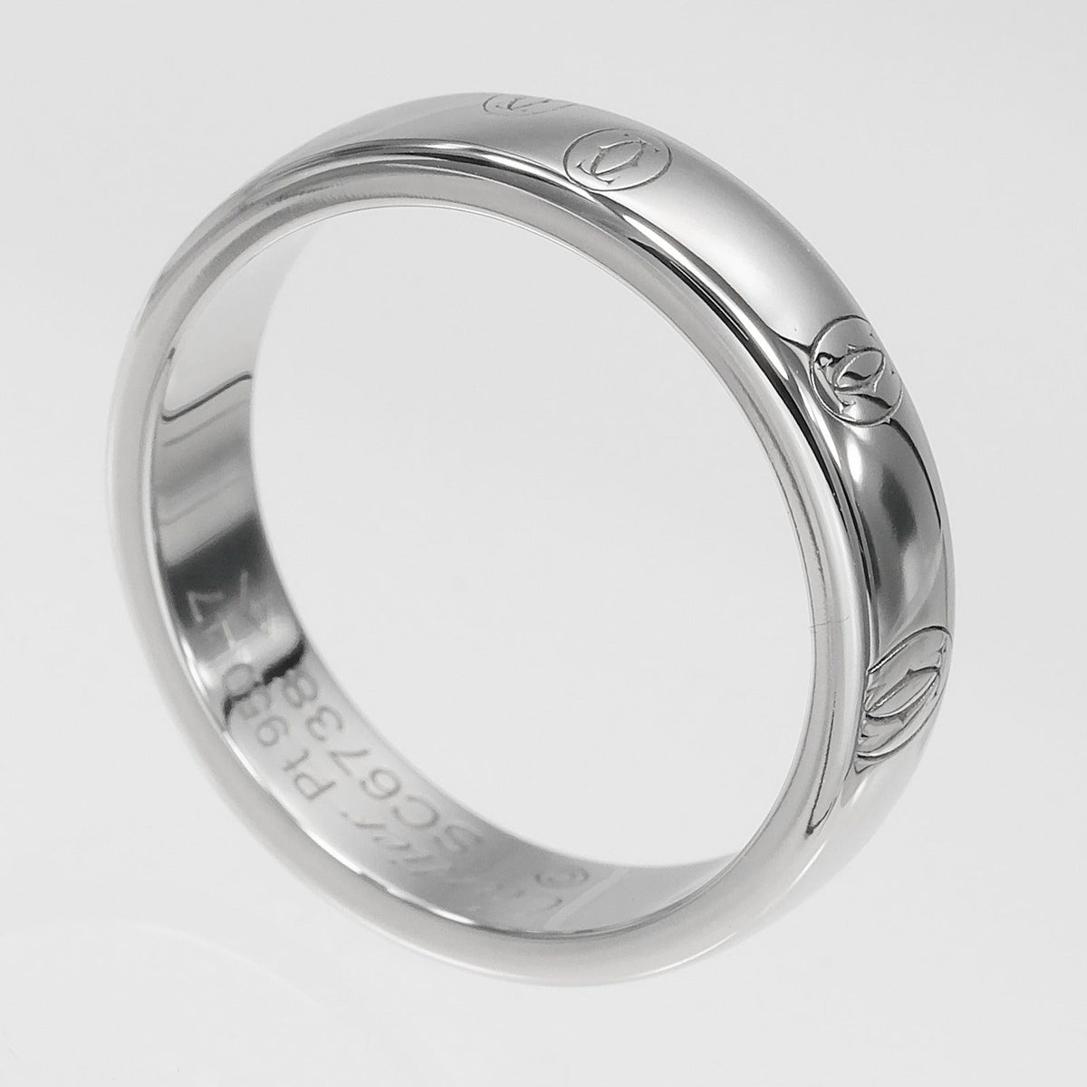 Cartier Happy Birthday Platinum Ring – inside band
