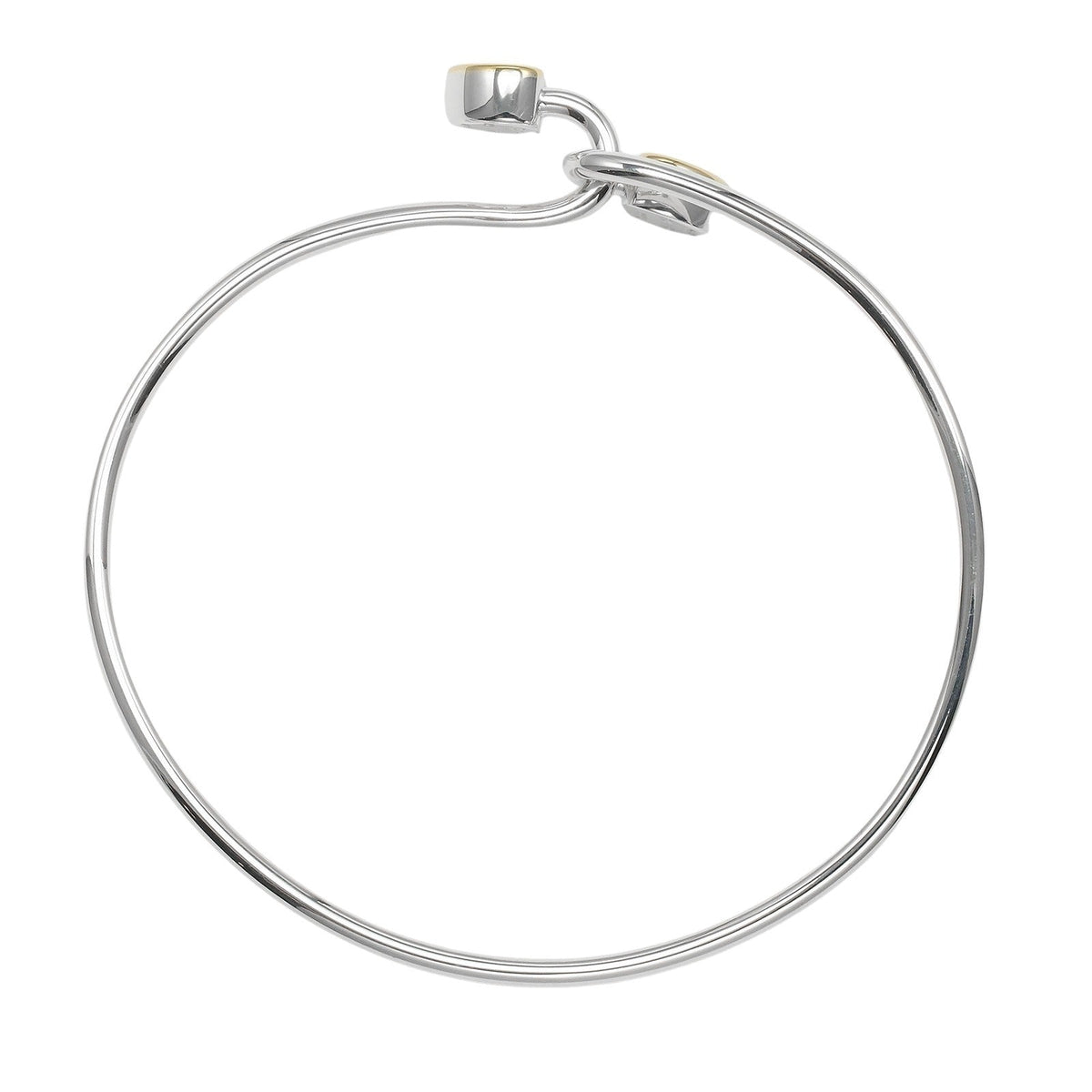 Tiffany & Co. Double Heart Sterling Silver Bracelet – clasp detail