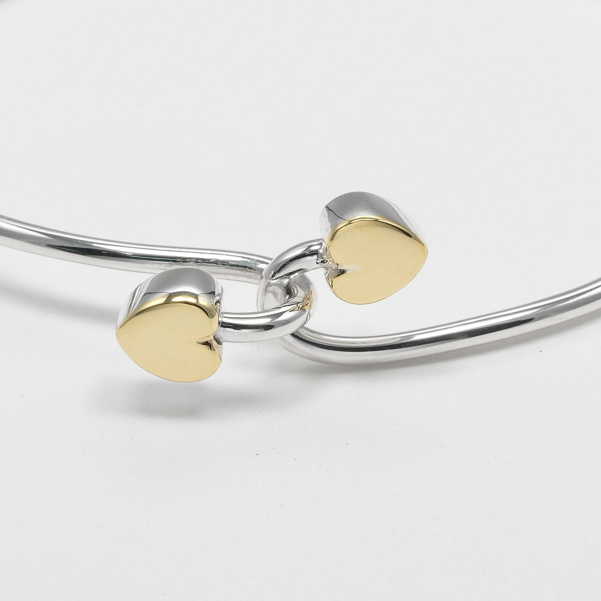 Tiffany & Co. Double Heart Sterling Silver Bracelet – on the wrist