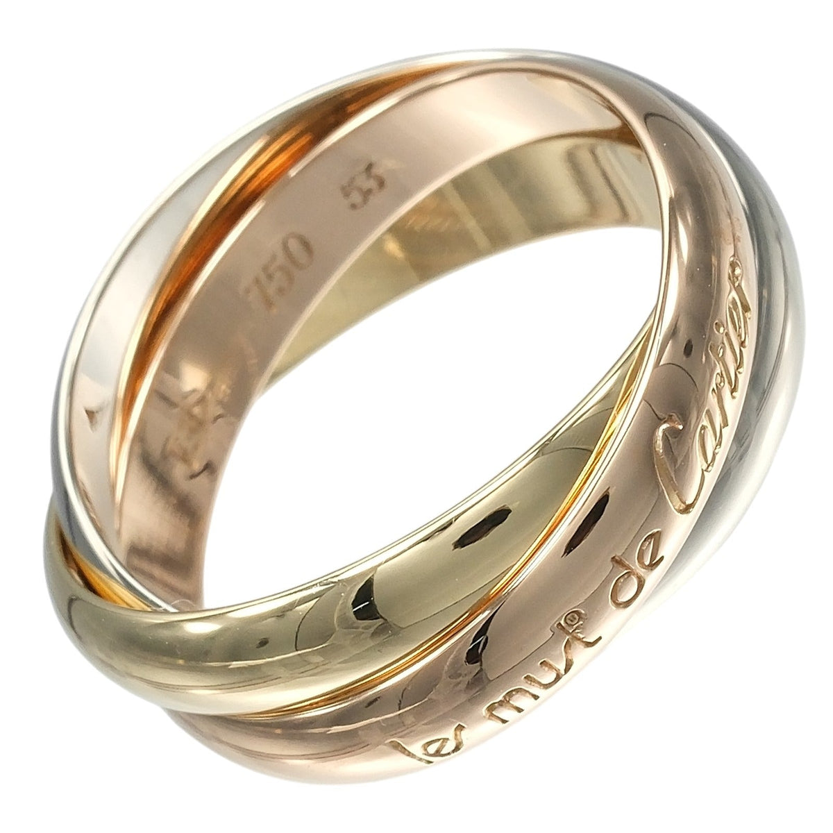 Cartier Trinity 18K Yellow Gold Ring – front view