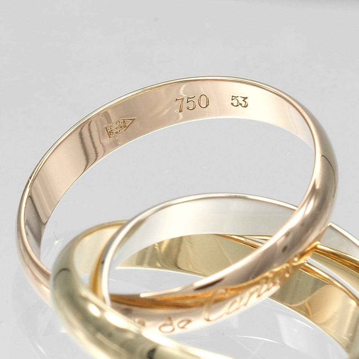 Cartier Trinity 18K Yellow Gold Ring – inside band