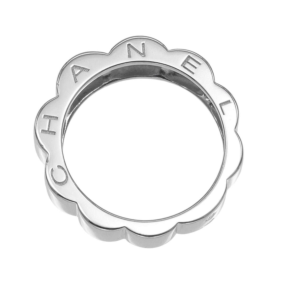 Chanel Profil De Camelia 18K White Gold Ring – image 9