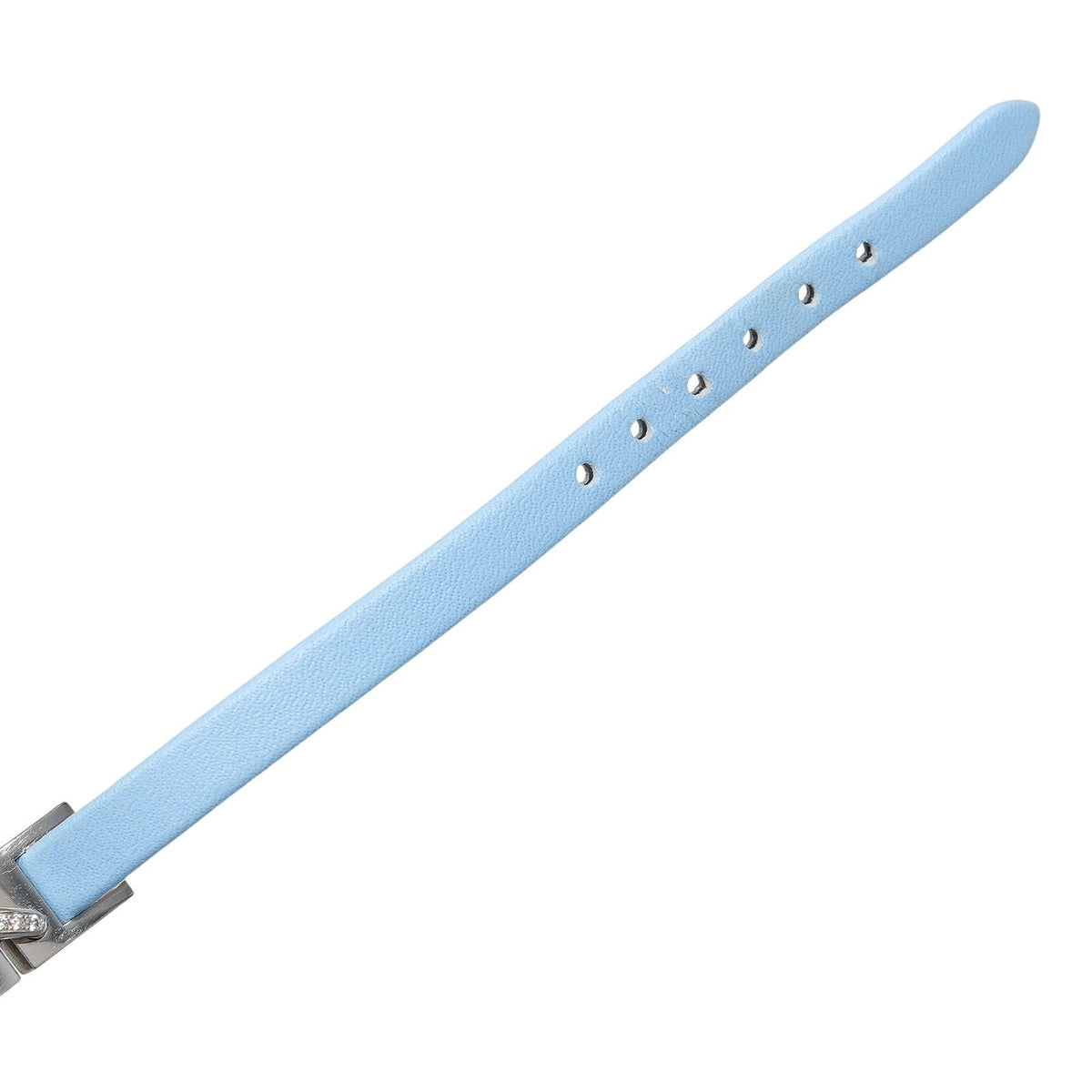 Chaumet Liens Leather 18K White Gold Diamond Bracelet – image 8