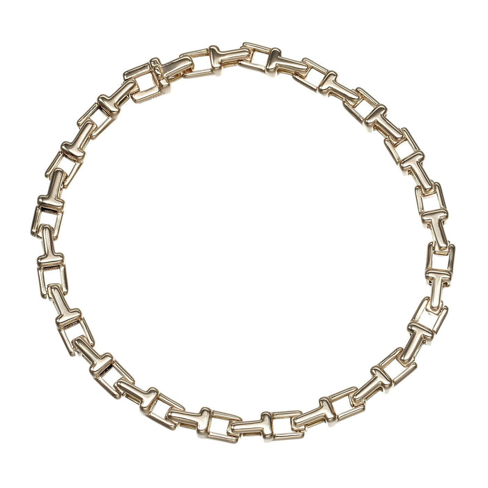 Tiffany & Co. T Narrow 18K Rose Gold Bracelet – front view