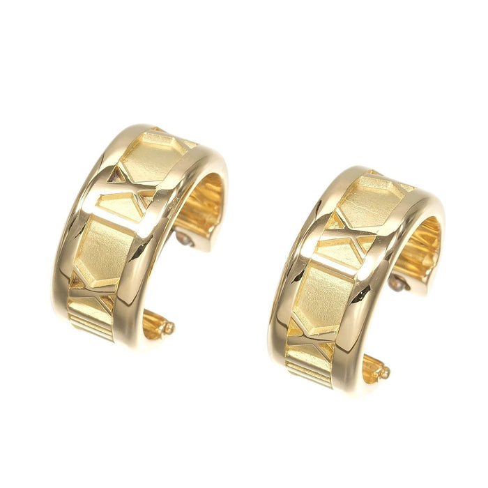 Tiffany & Co. Atlas 18K Yellow Gold Earrings – front view