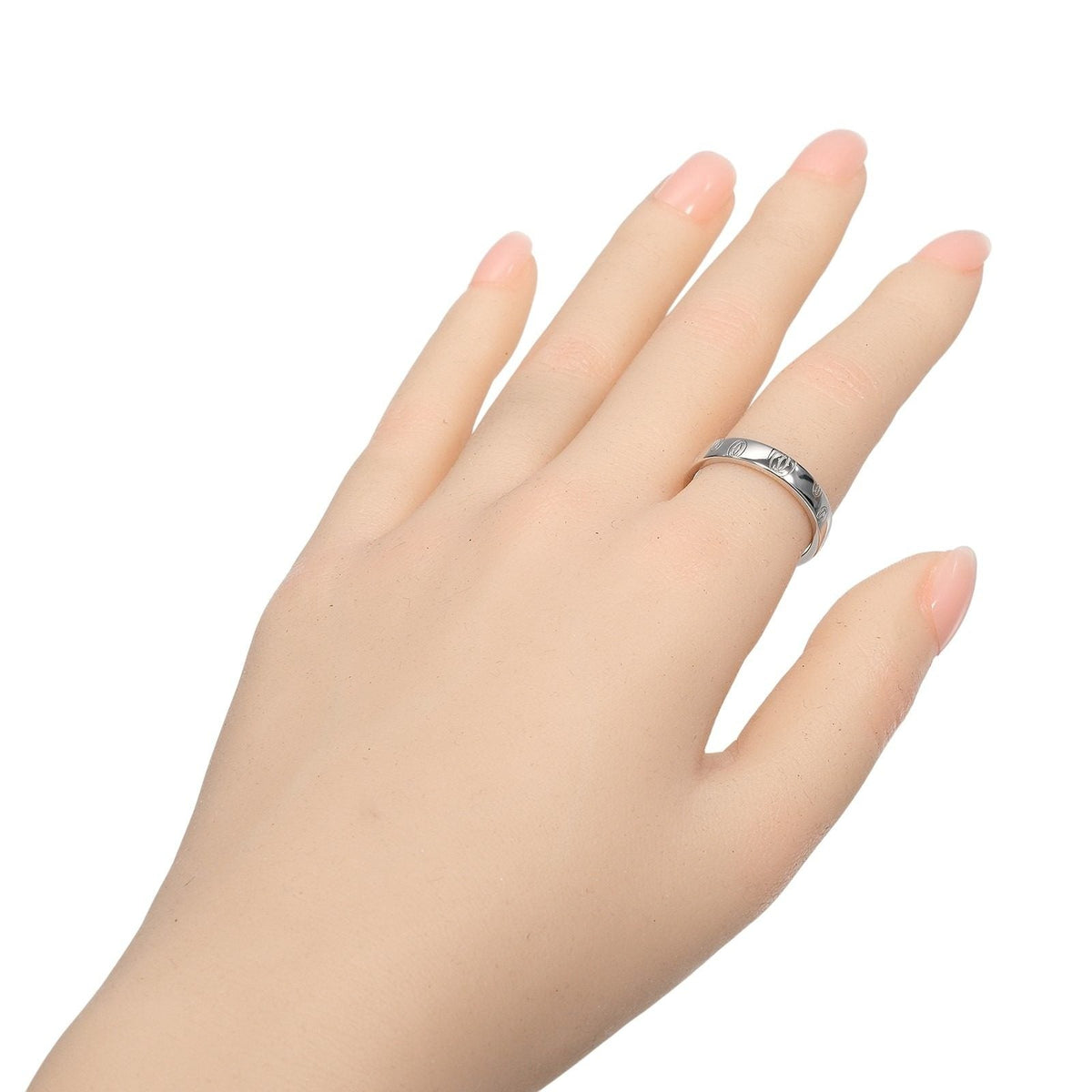 Cartier Happy Birthday Platinum Ring – side view