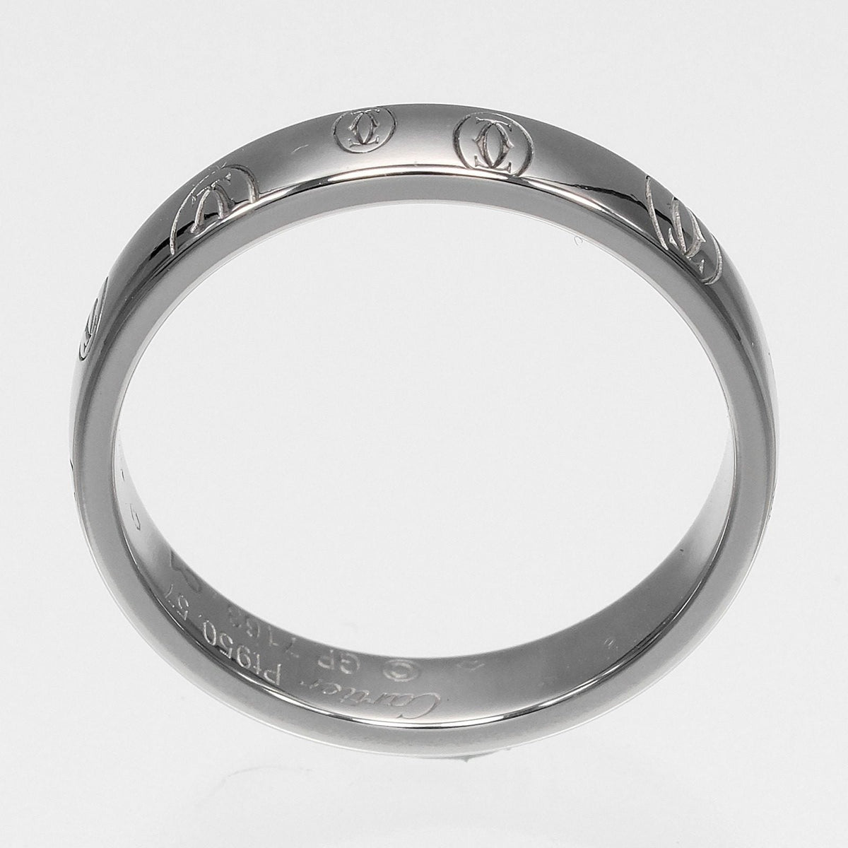 Cartier Happy Birthday Platinum Ring – top view