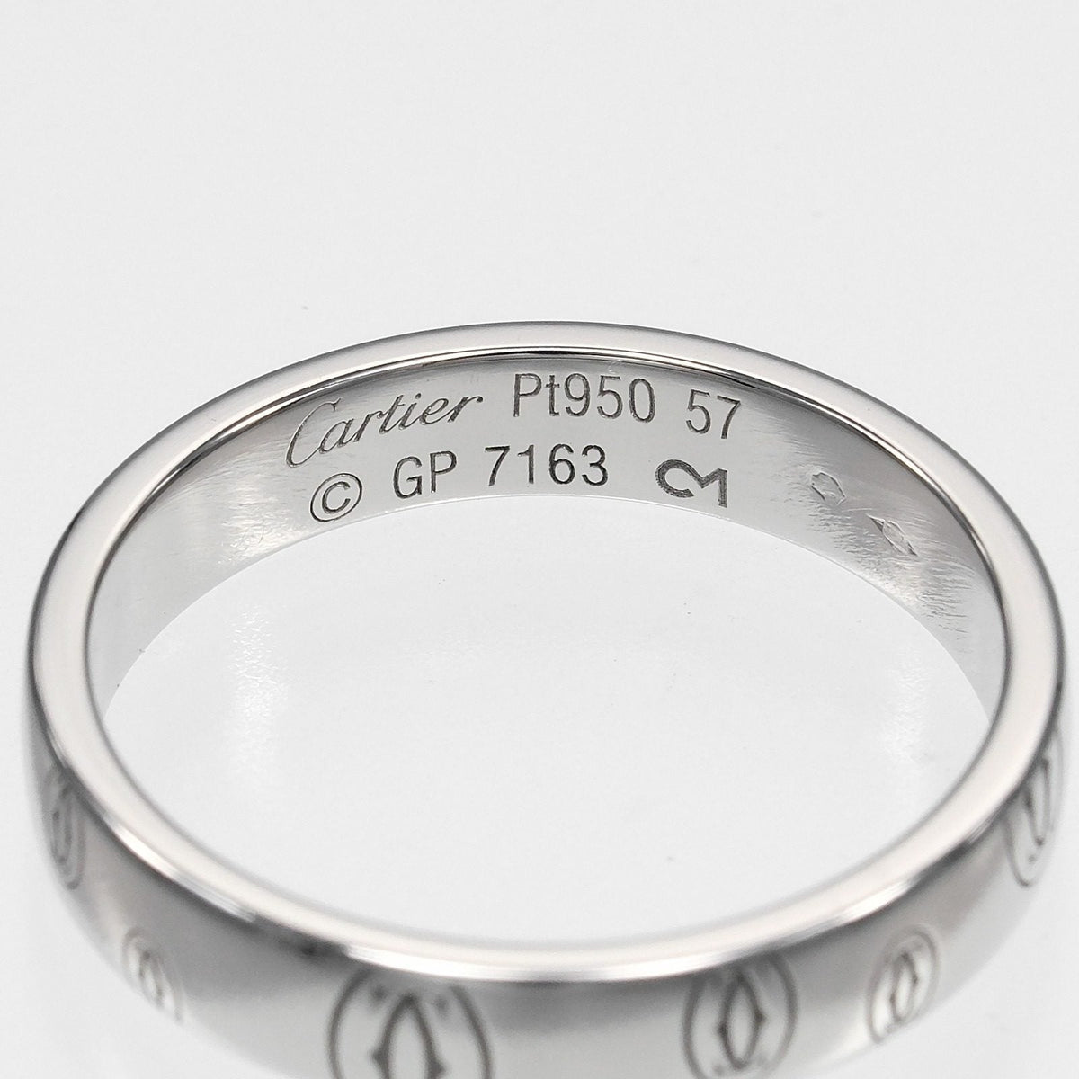 Cartier Happy Birthday Platinum Ring – inside band