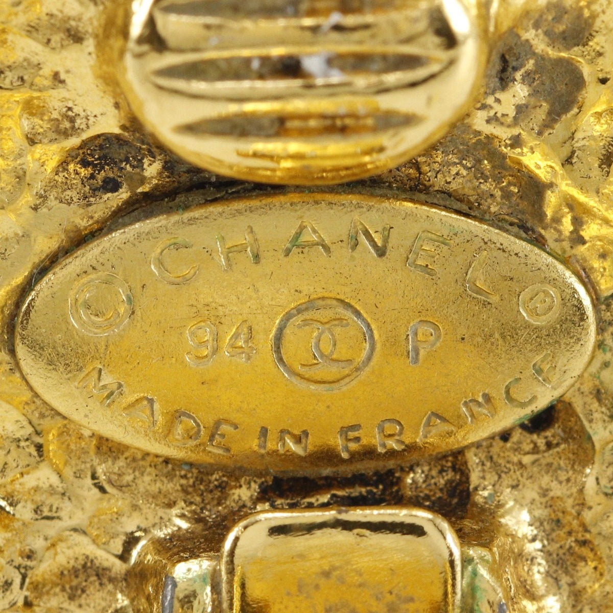 Chanel Matelasse Gold-Plated Earrings – image 11