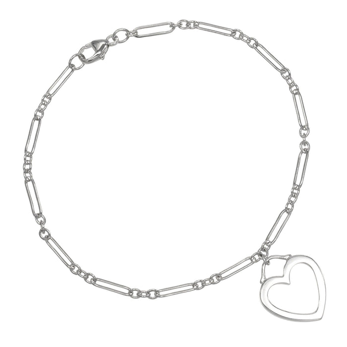 Tiffany & Co. Sentimental Heart 18K White Gold Bracelet – front view