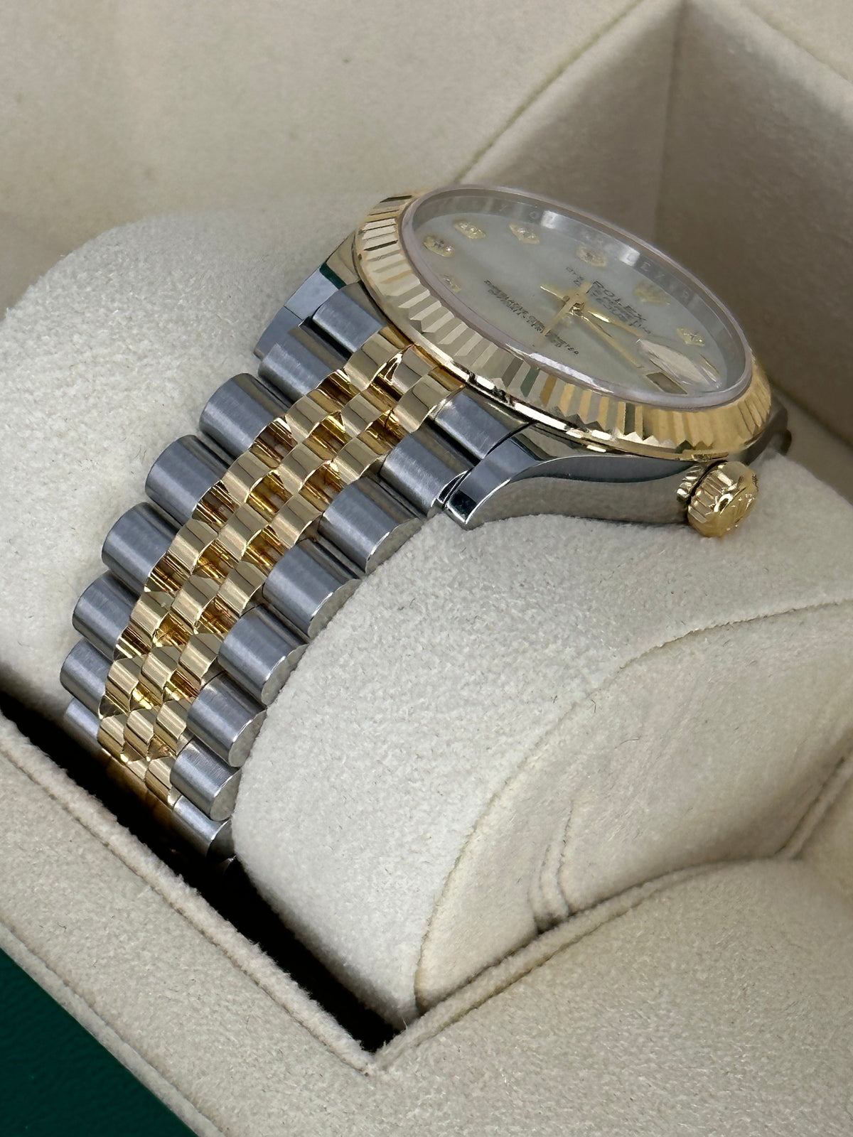 Rolex Datejust 31mm 278273 Two-Tone Jubilee Mother of Pearl Diamond Dial – case back