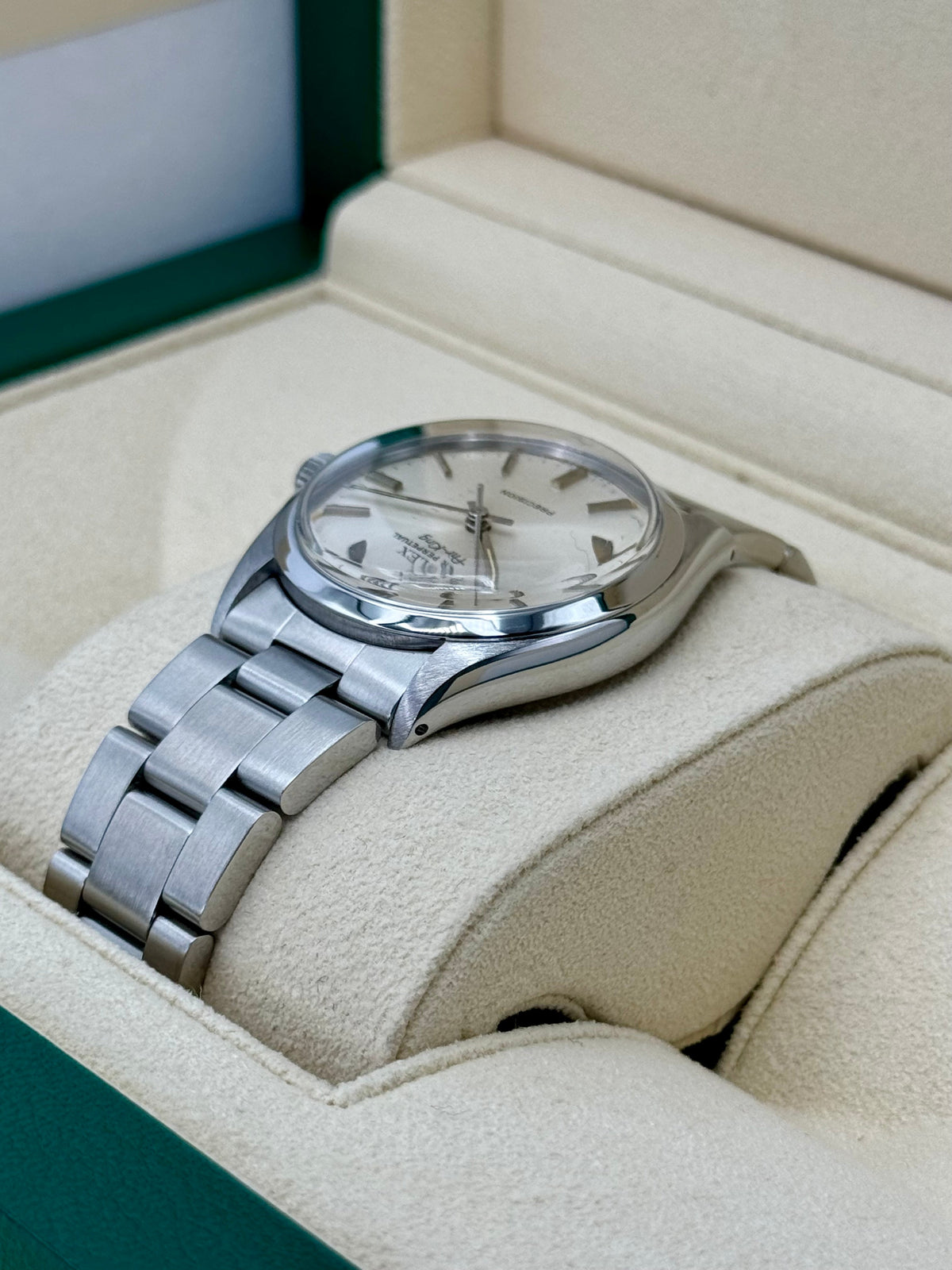 Rolex Air-King 34mm 5500 Stainless Steel Oyster Silver Dial – box and papers