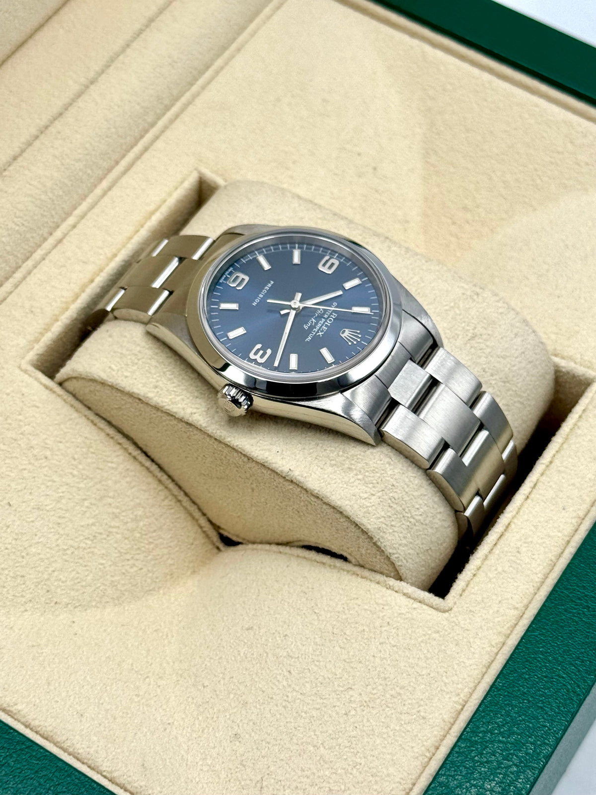 Rolex Air-King 34mm 14000M Stainless Steel Blue Dial – image 8