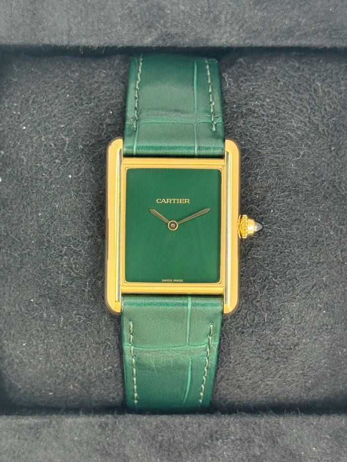 Cartier Tank Louis Cartier Large 33.7mm WGTA0191 Gold White Dial – front view