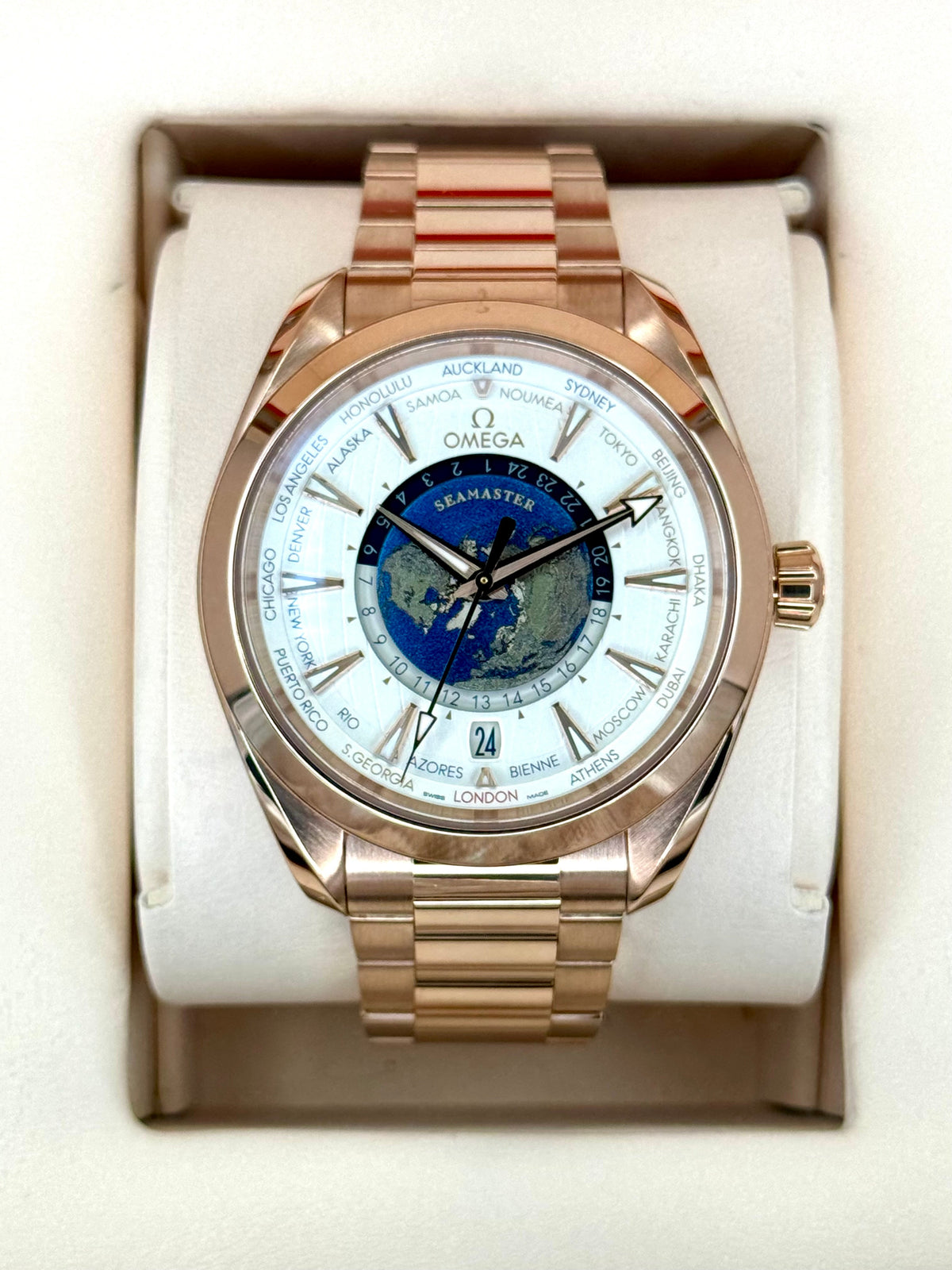 Omega Seamaster Aqua Terra Sedna Gold 220.50.43.22.02.001 – front view