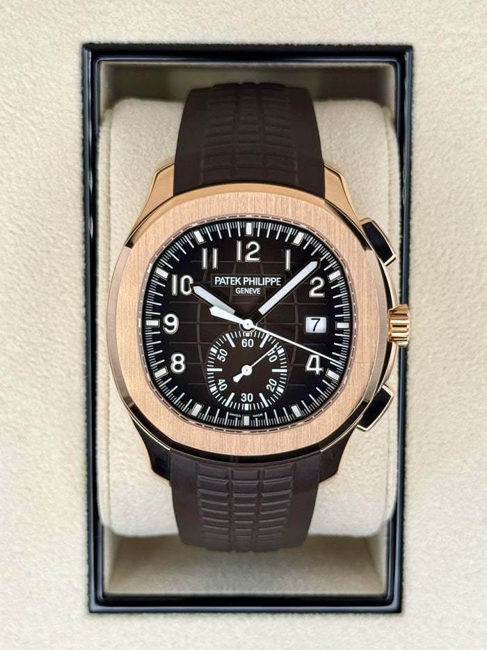 Patek Philippe 5968R Aquanaut Chronograph Rose Gold – front view