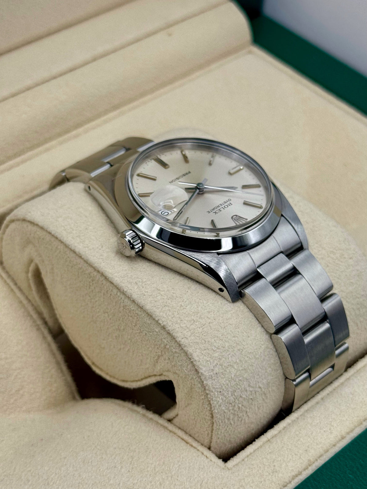 Rolex Oyster Date 34mm 6694 Stainless Steel Silver Dial – image 8