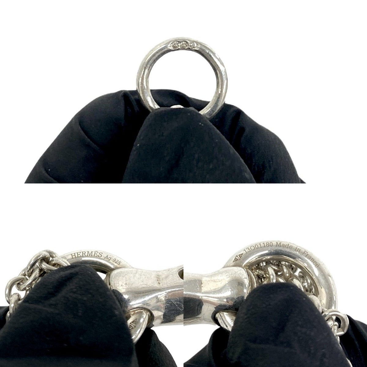 Hermès Galop Sterling Silver Necklace – clasp detail