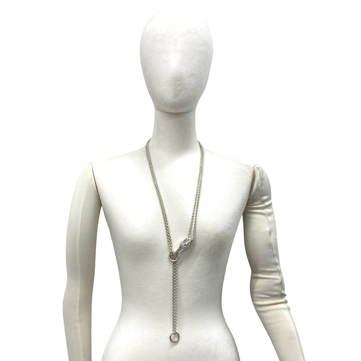 Hermès Galop Sterling Silver Necklace – pendant detail