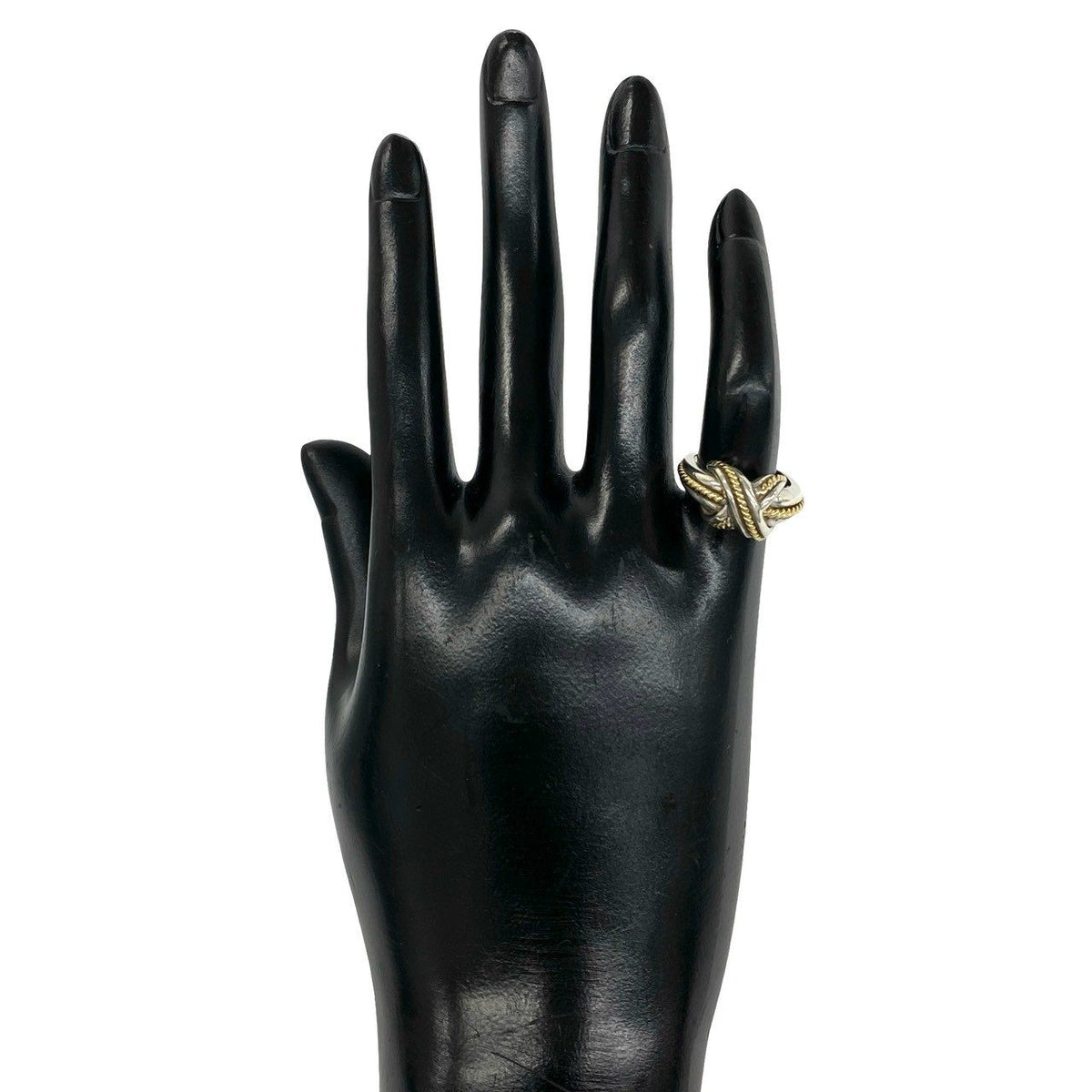 Tiffany & Co. Signature Cross Sterling Silver Ring – side view
