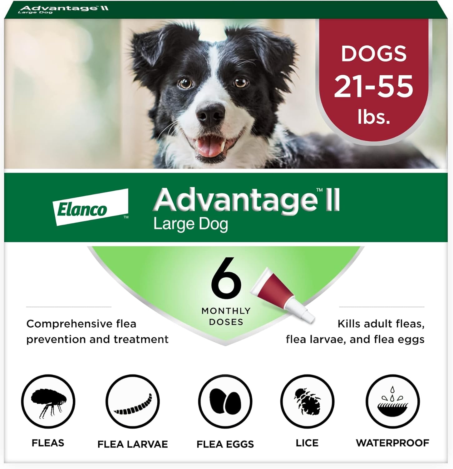 Advantage II Large Dog 21-55lbs Sealed